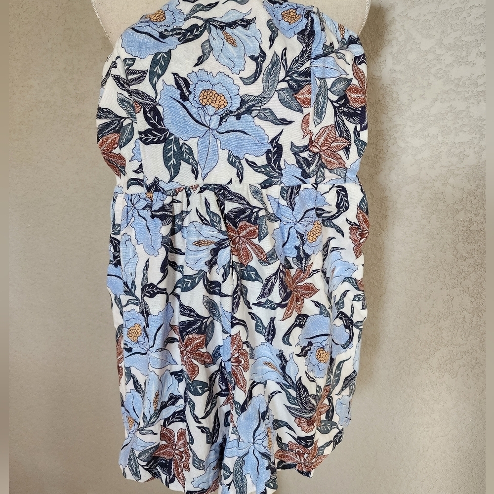 Old Navy Linen Halter Top Short Jumpsuit Size Medium NEW - Picture 2 of 7
